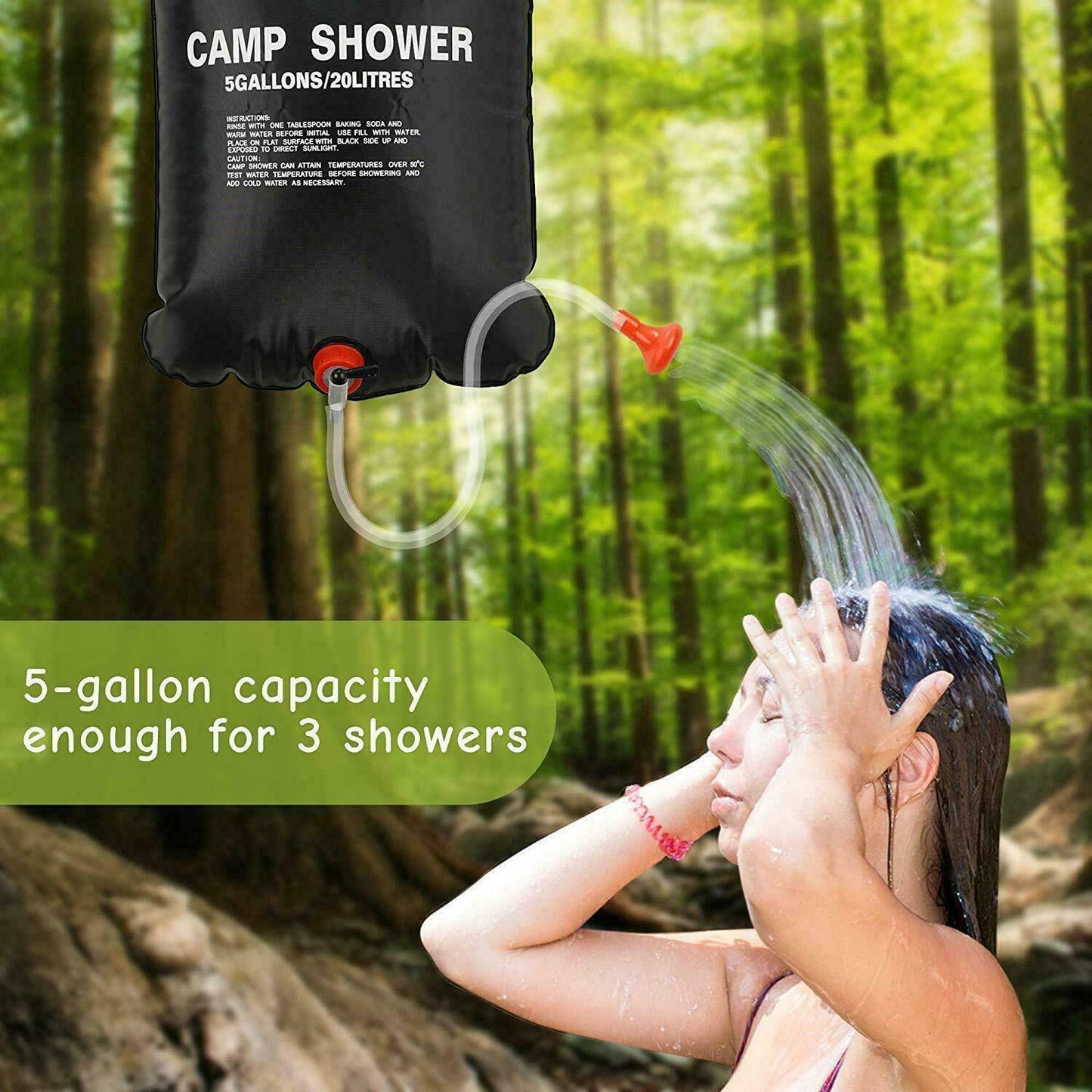 Camping Shower | Outdoor Solar Shower | Portable Outdoor Shower