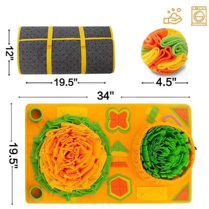 Pet Products Sniffing Pad Puzzle Interaction