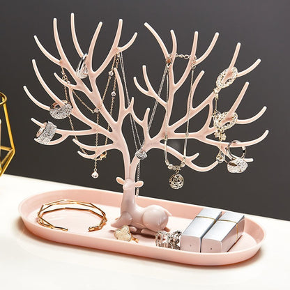 Deer Jewelry Display Stand with Antlers