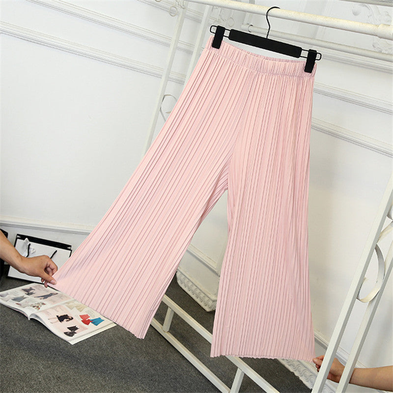 Pleated Loose And Thin Wide-leg Women's Pants