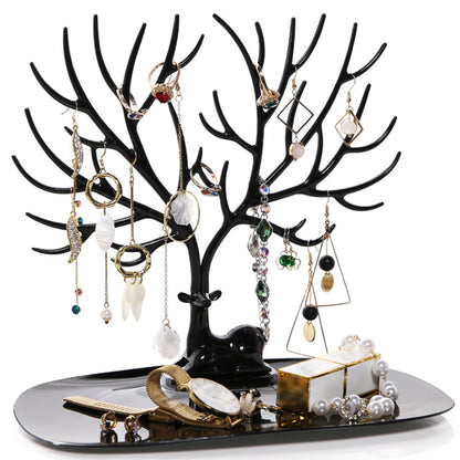 Deer Jewelry Display Stand with Antlers