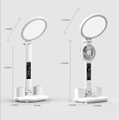 LED Clock Table Lamp USB Chargeable