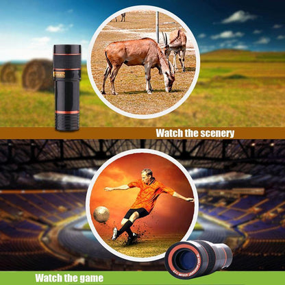 HD 8X Clip On Optical Zoom Telescope Camera Lens For Universal Mobile Cell Phone