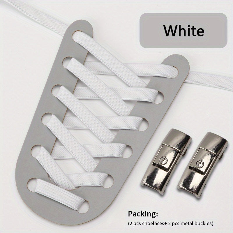 Tieless Elastic Shoelaces for Kids/Adults - Ideal for Sports and Casual Wear