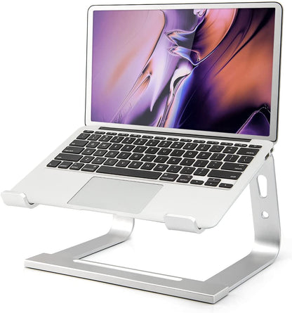 Laptop Stand, Computer Stand for Laptop, Aluminium Laptop Riser, Ergonomic Laptop Holder Compatible with MacBook Air Pro, Dell XPS