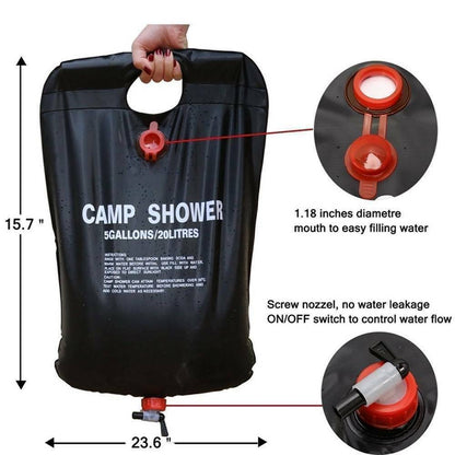 Camping Shower | Outdoor Solar Shower | Portable Outdoor Shower