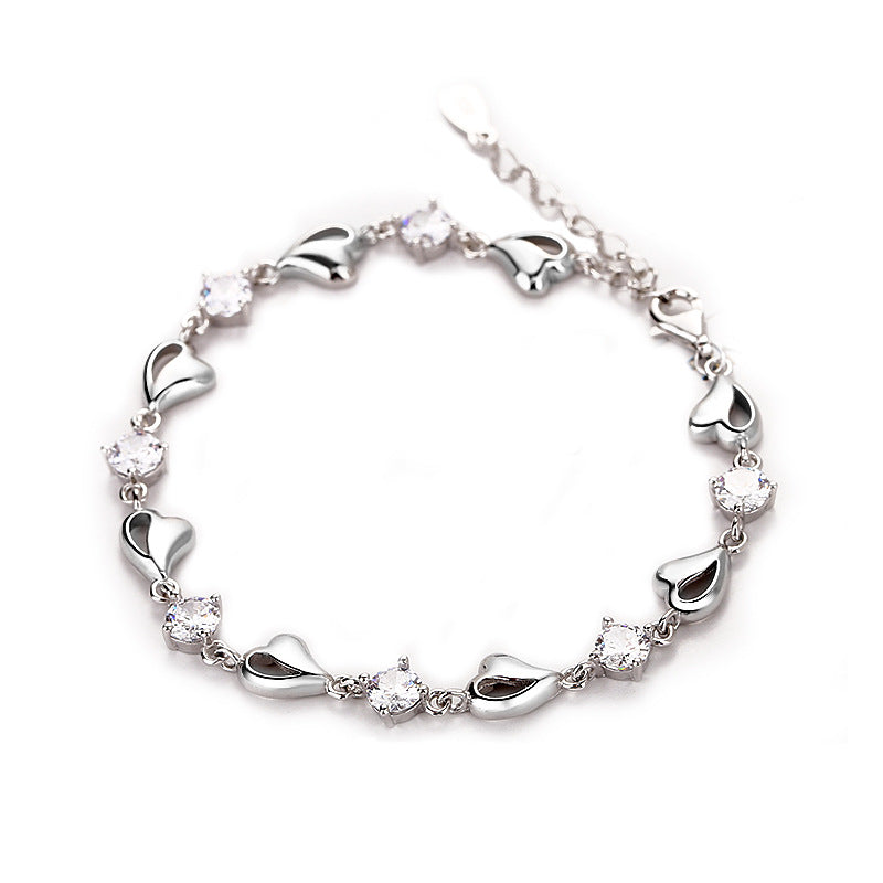 Women's Fashion Simple Heart Bracelet