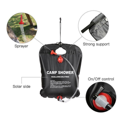 Camping Shower | Outdoor Solar Shower | Portable Outdoor Shower