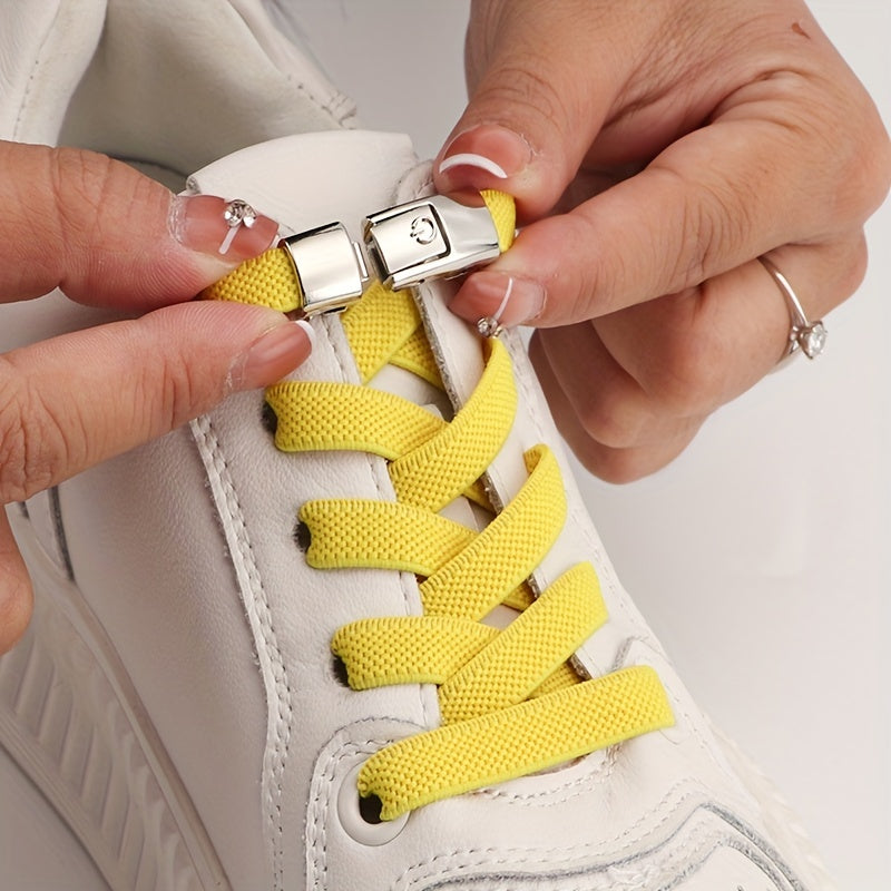 Tieless Elastic Shoelaces for Kids/Adults - Ideal for Sports and Casual Wear