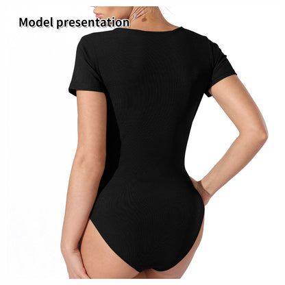 Women's Fashion Simple Solid Color Bodysuit