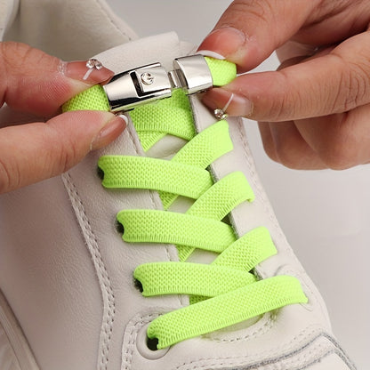 Tieless Elastic Shoelaces for Kids/Adults - Ideal for Sports and Casual Wear